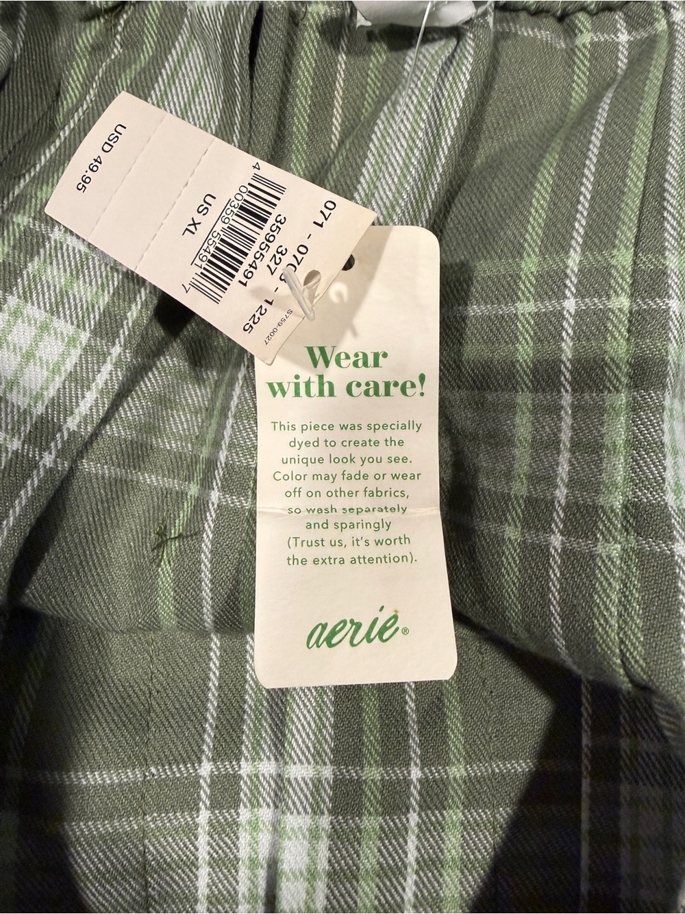 Aerie Green Plaid Pleated Mini Skirt NWT Women’s XL Preppy Cottagecore - Picture 12 of 12